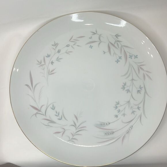 Wentworth Japan Fine China 10 1/4 In Round Plate Gold Trim Pink Blue Floral - Picture 2 of 6